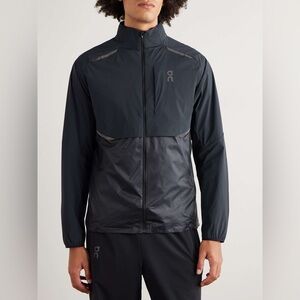 ON
Weather Slim-Fit Logo-Print Recycled-Shell and Micro-Ripstop Jacket